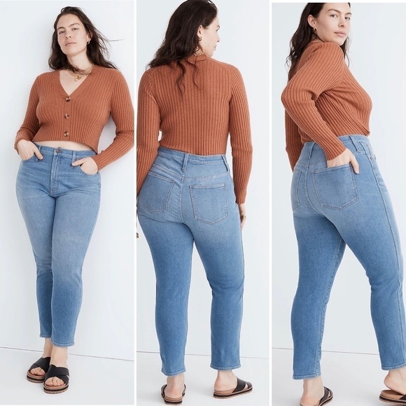 Madewell NEW Plus Stovepipe Jeans in Euclid Wash NWT 26 W 26W - Picture 1 of 9